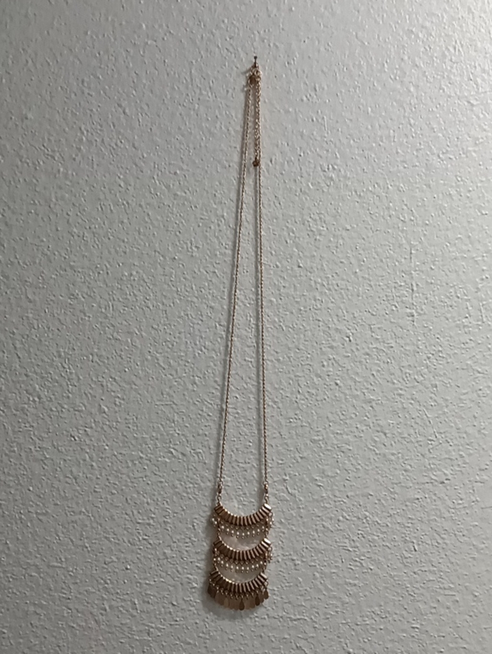 Women’s Premier Reversal Layered Pendant Necklace - Turquoise, Coral, Green, Gld - Picture 6 of 6